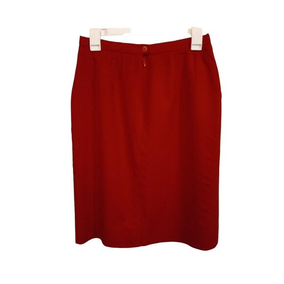 Pendleton Red 100% wool Pencil Skirt - Picture 1 of 8